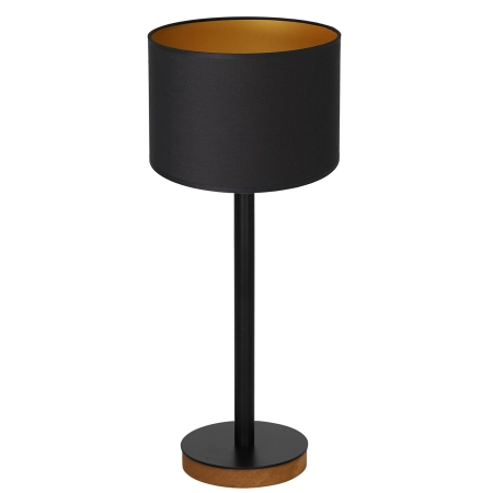 Czarno-złota, stylowa lampka nocna LX 3835 z serii TABLE LAMPS