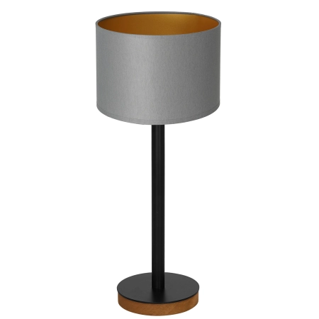 Szaro-czarna lampka stołowa, dekoracyjna LX 3836 z serii TABLE LAMPS