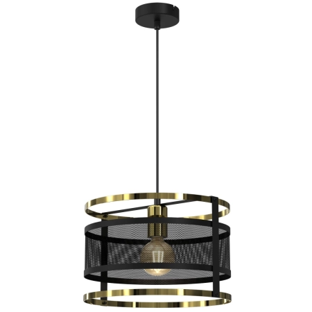 Lampa wisząca, ażurowa, ze złotymi obręczami LX 3903 z serii RIM