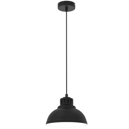 Czarna, pojedyncza lampa wisząca, do kuchni LX 9081 z serii SVEN