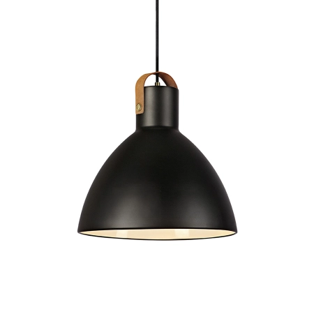 Czarna lampa sufitowa z brązowym paskiem 106552 z serii EAGLE
