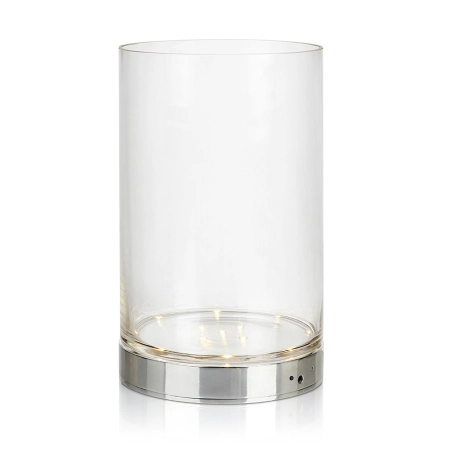 Lampka - wazon stołowy z chromowanym dnem 107327 z serii BOUQUET