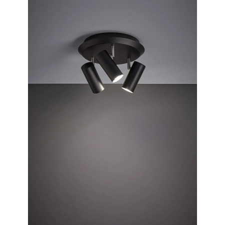 Czarna lampa sufitowa idealna do salonu 107348 z serii BARCELONA 2