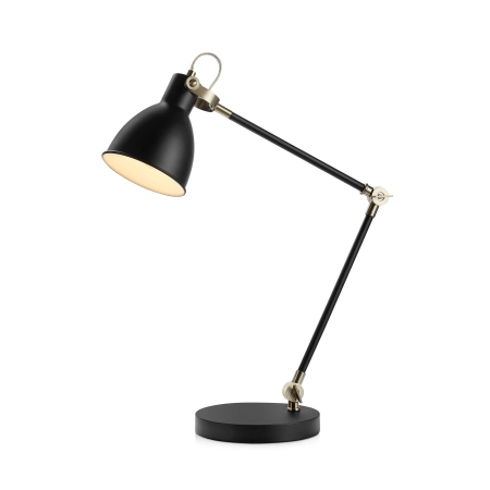 Czarna lampa biurkowa z regulacją kąta świecenia 107739 z serii HOUSE