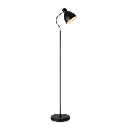 Lampa podłogowa w czarnym kolorze z kloszem 108016 z serii NITTA