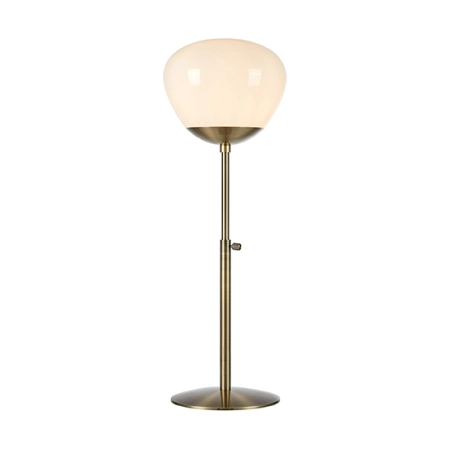 Unikalna lampa stołowa z białym kloszem duży gwint 108275 z serii RISE