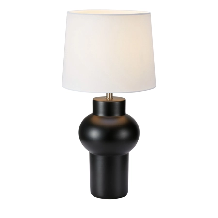 Elegancka, czarno-biała lampka z abażurem 108449 z serii SHAPE