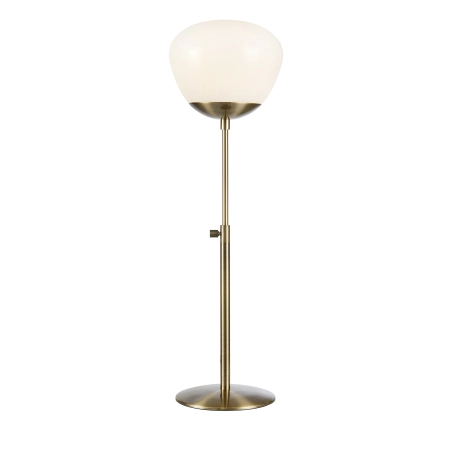 Stylowa lampka stołowa z białym kloszem, do salonu 108546 z serii RISE