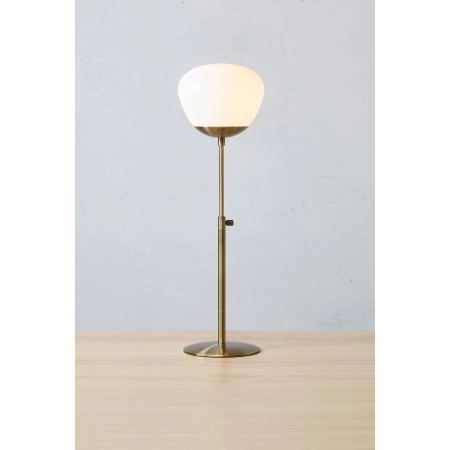 Stylowa lampka stołowa z białym kloszem, do salonu 108546 z serii RISE - wizualizacja 2