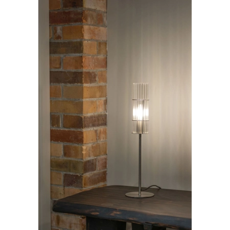 Smukła, minimalistyczna lampka stołowa do salonu 108557 z serii TUBO - wizualizacja