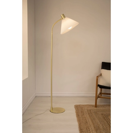 Stylowa lampa stojąca w kolorze antycznego złota 108569 z serii MIRA - wizualizacja