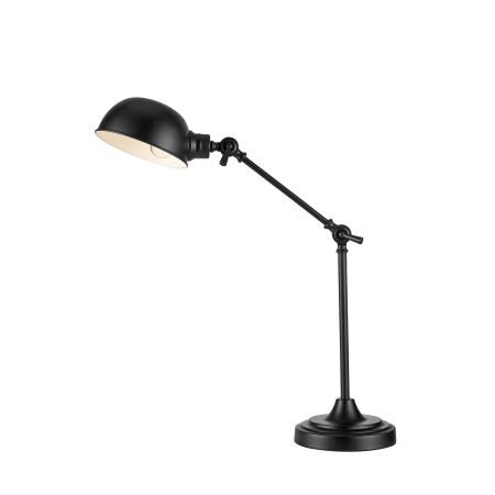 Designerska, czarna lampka do stylowego biura 108584 z serii PORTLAND