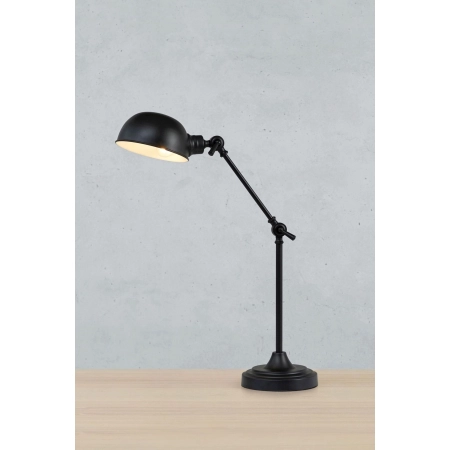 Designerska, czarna lampka do stylowego biura 108584 z serii PORTLAND - wizualizacja 3