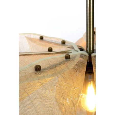 Lampa wisząca z beżowym, nietypowym abażurem 108661 z serii STYRKA - 2