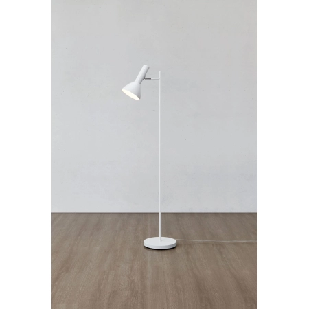 Biała, minimalistyczna lampa podłogowa 108687 z serii METRO - wizualizacja