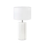 Biała elegancka lampka nocna z abażurem 108220 z serii COLUMN