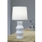 Biała lampka stołowa z dekoracyjną podstawą 108448 z serii SIENNA - wizualizacja