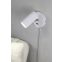 Minimalistyczna, biała lampa ścienna na kablu 108460 z serii COSTILLA - wizualizacja