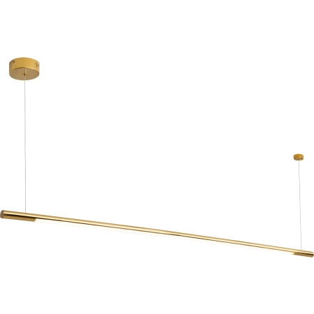 Złota, ściemnialna lampa nad stół 150cm MX P0360D z serii ORGANIC P