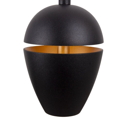 Czarno-złota, ledowa lampa wisząca MX P0471 z serii COMETSHINE - 3