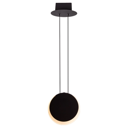 Loftowa lampa wisząca z czarną tarczą LED MX P0488 z serii SUNSET