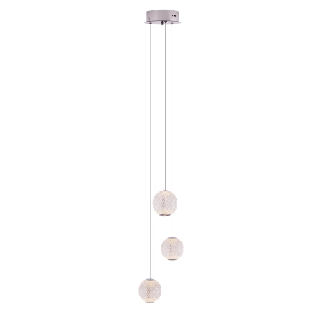 Lampa wisząca z kloszami imitującymi kryształ MX P0479 z serii NOBILE
