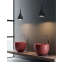 Czarna, stylowa lampa wisząca, łezka na E27 MX P0232 z serii VIGO - wizualizacja