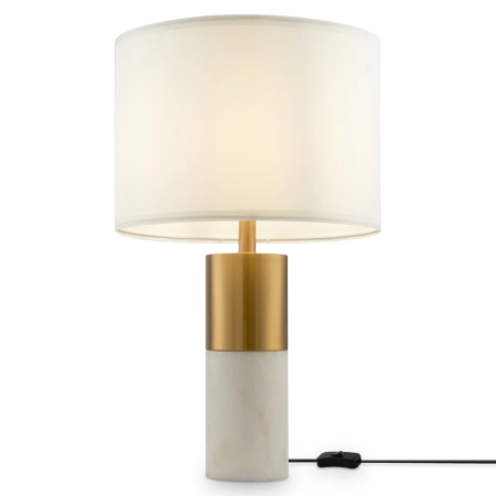Elegancka lampka stołowa z białym abażurem Z030TL-01BS z serii BIANCO 2