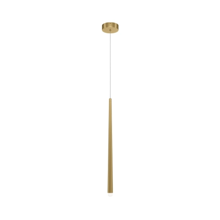 Złota, stożkowa, ledowa lampa wisząca MOD132PL-L36BSK z serii CASCADE