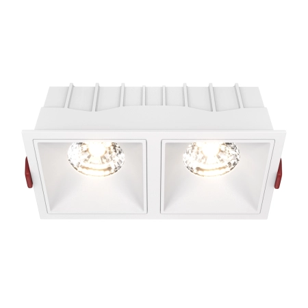 Podwójna oprawa LED 3000K 16,7cm DL043-02-15W3K-SQ-W z serii ALFA LED