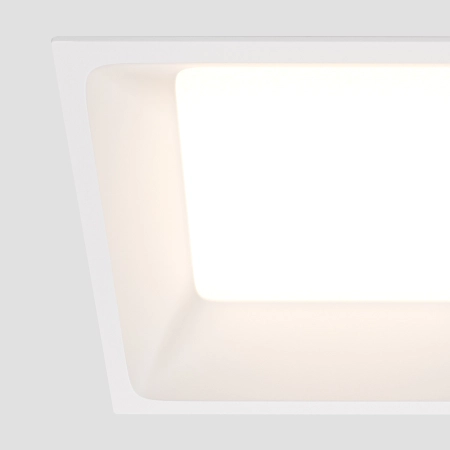 Biała, kwadratowa oprawa LED 11cm 3000K DL054-12W3K-W z serii OKNO 2
