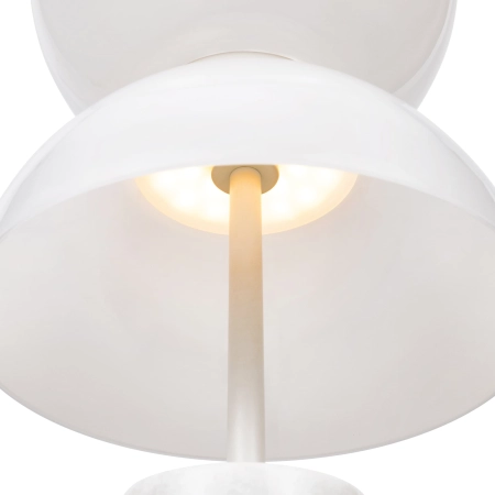 Biała, ledowa lampa stołowa, do salonu MOD178TL-L11W3K z serii KYOTO