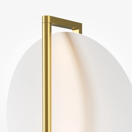 Biało-złota lampa ścienna, kształt okręgu MOD279WL-L14G3K z serii MIRA