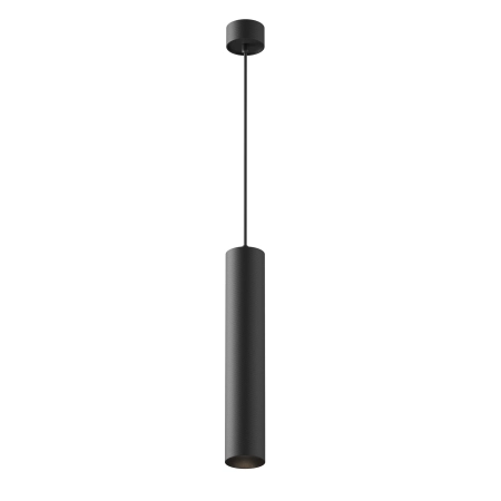 Dekoracyjna, czarna tuba, lampa wisząca P082PL-GU10-B z serii ARTISAN