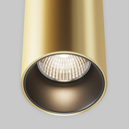 Złota lampa wisząca o ciepłej barwie P089PL-33W3K-MG z serii EFIR