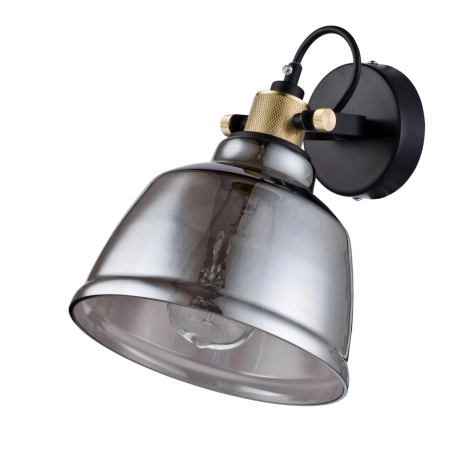 Industrialna lampa ścienna z dymionym kloszem T163-01-C z serii IRVING