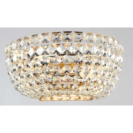 Elegancka, kryształowa lampa ścienna DIA100-WL-02-G z serii BASFOR