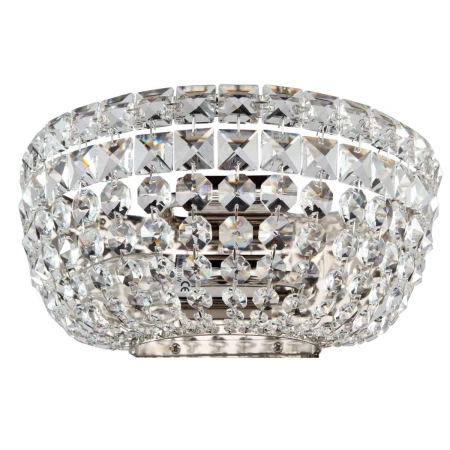 Lampa ścienna glamour z kryształkami DIA100-WL-02-N z serii BASFOR
