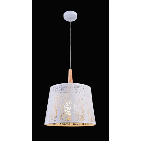 Dekoracyjna lampa wisząca z drewnem MOD029-PL-01-W z serii LANTERN