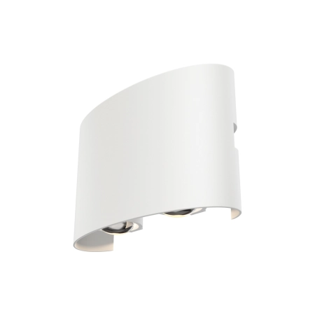 Biała, minimalistyczna lampa elewacyjna 12cm O417WL-L4W3K z serii STRATO 2