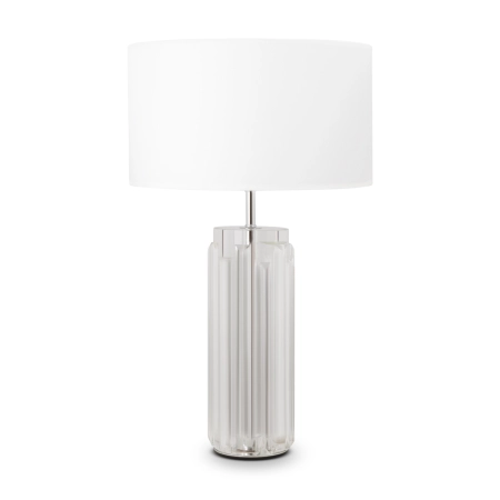 Lampka stołowa z białym abażurem MOD304TL-01CH z serii MUSE
