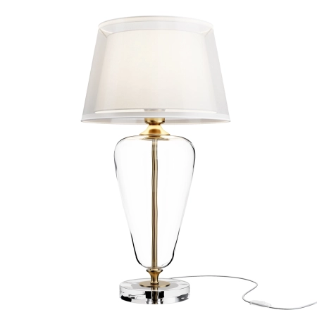 Elegancka lampka stołowa do salonu glamour Z005TL-01BS z serii VERRE