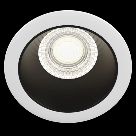 Oprawa podtynkowa okrągłe biało-czarne oczko DL053-01WB z serii SHARE 2