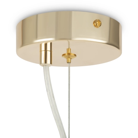 Wąska, dekoracyjna, złota lampa wisząca MOD490PL-01G z serii TISSAGE 2