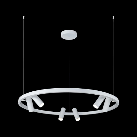Biała obręcz wisząca z tubami LED MOD102PL-L42W z serii SATELLITE
