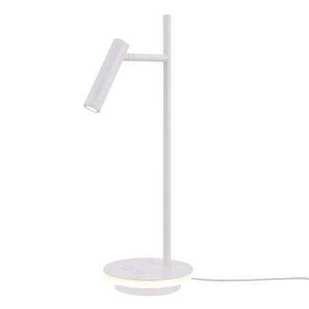 Ledowa, prosta, biała lampka stołowa Z010TL-L8W3K z serii ESTUDO