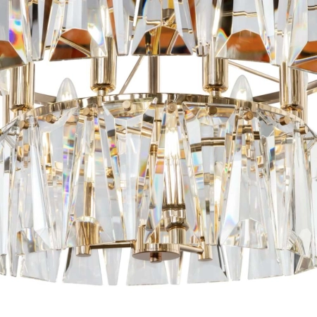 Złota lampa wisząca w stylu glamour ⌀68cm MOD043PL-12G z serii PUNTES 4