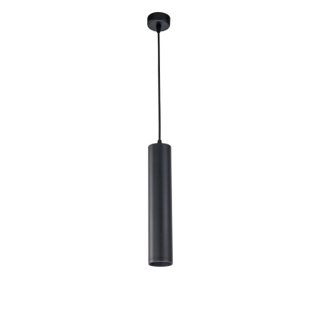 Czarny, punktowy, minimalistyczny zwis tuba P020PL-01B z serii SHELBY
