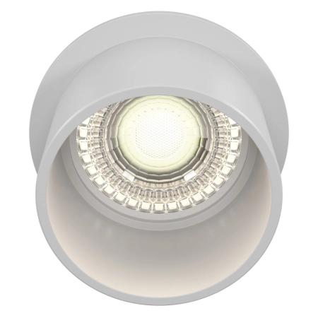 Downlight mocowany podtynkowo, białe oczko DL050-01W z serii REIF