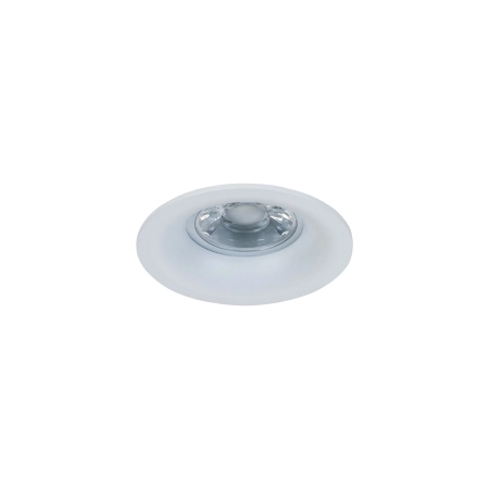 Białe, okrągłe, nieruchome oczko punktowe DL027-2-01W z serii SLIM